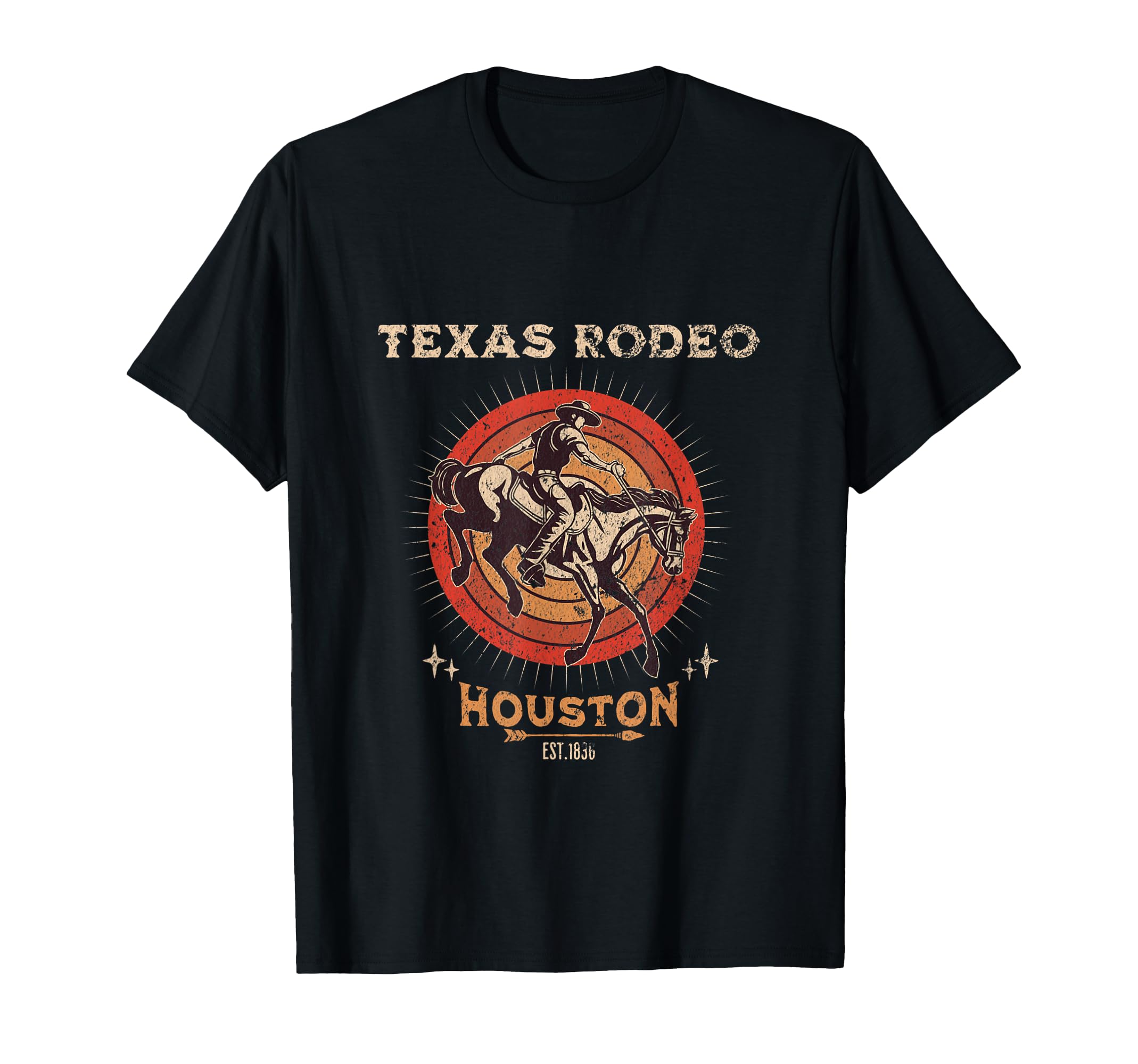 Houston Texas Rodeo Western Cowboy T-Shirt - Casual Everyday Wear Unisex - T-Shirt, Sweatshirt, Hoodie
