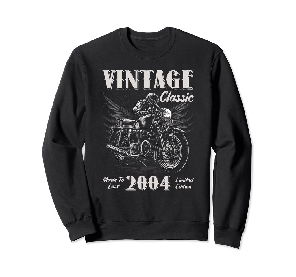 2004 Birthday Motorcycle Sweatshirt - Aesthetic Graphic Unisex - T-Shirt, Sweatshirt, Hoodie