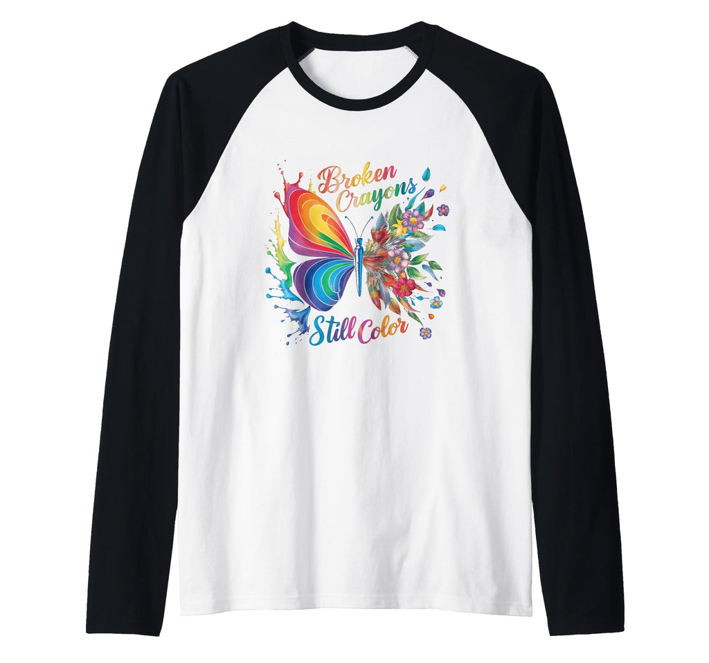 Broken Crayons Still Colors Mental Health Hoodie - Novelty Apparel Unisex - T-Shirt, Sweatshirt, Hoodie