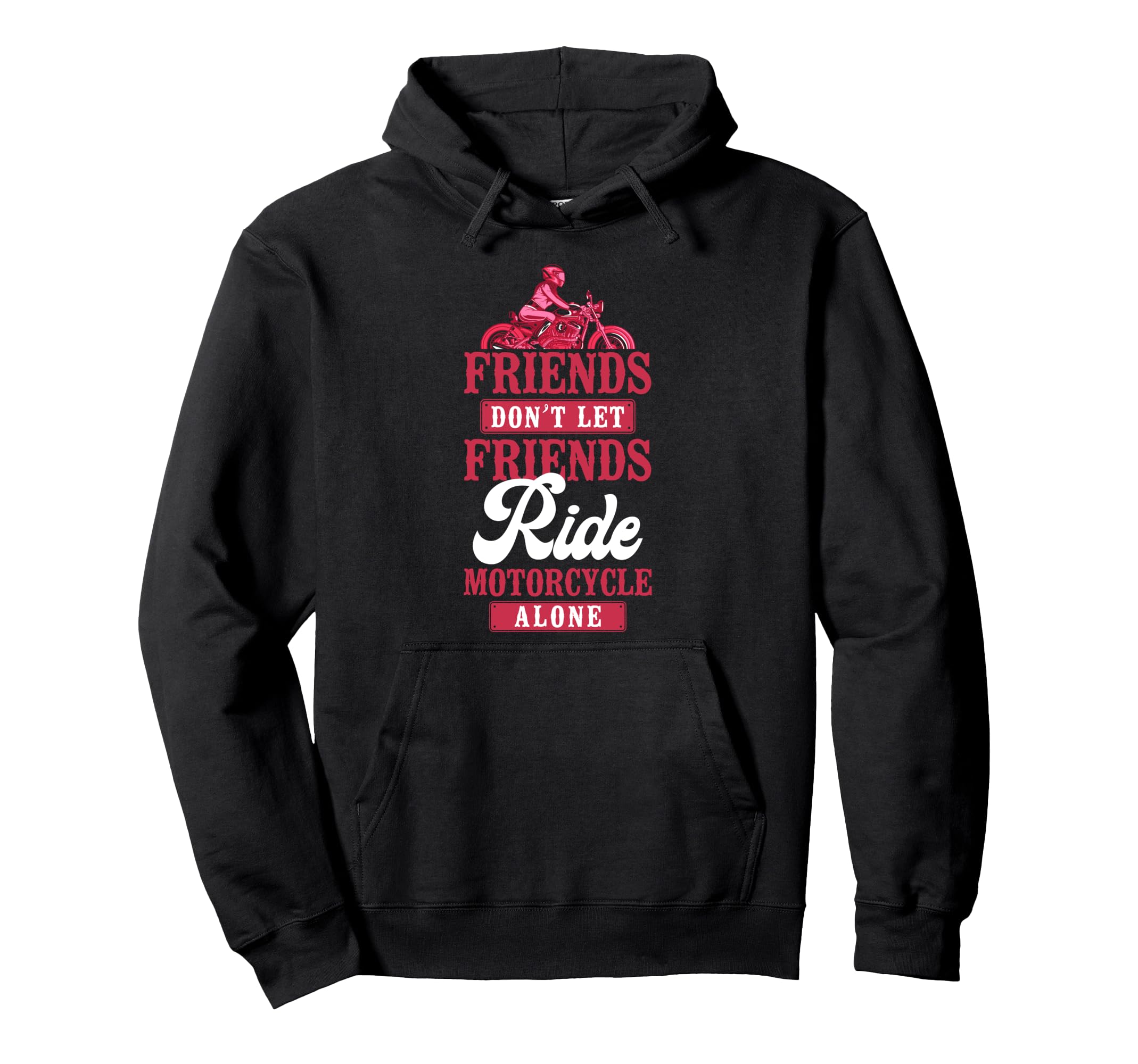 Motorcycle Biker Friends Besties Friends Hoodie - Custom Art Print Unisex - T-Shirt, Sweatshirt, Hoodie