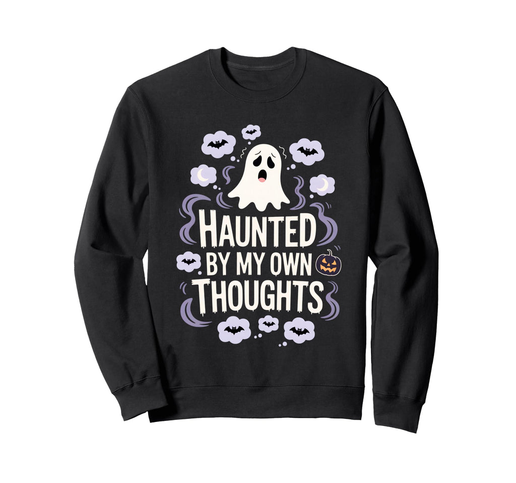 Halloween Haunted Mental Health Sweatshirt - Casual Everyday Wear Unisex - T-Shirt, Sweatshirt, Hoodie