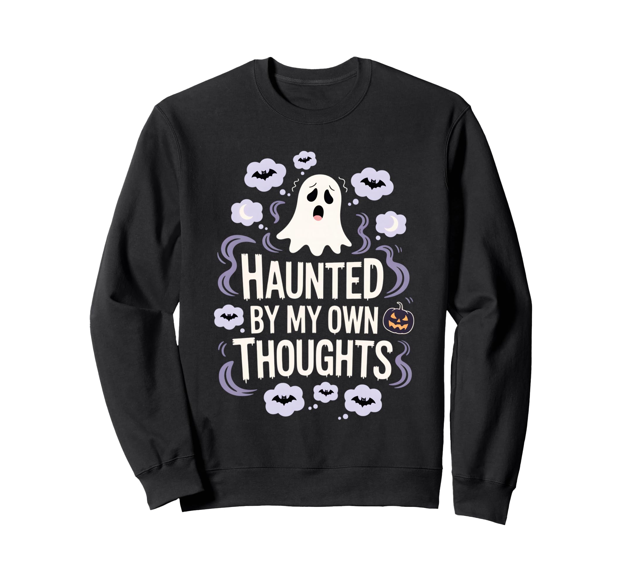 Halloween Haunted Mental Health Sweatshirt - Casual Everyday Wear Unisex - T-Shirt, Sweatshirt, Hoodie