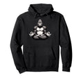 Meditation Gorilla Yoga Pose Relaxing Hoodie - Graphic Print Men Women - T-Shirt, Sweatshirt, Hoodie