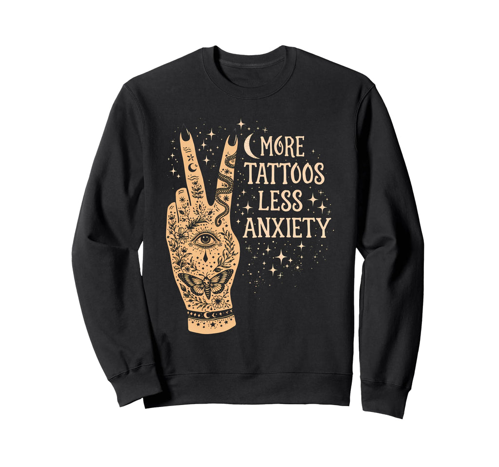 Mental Health Inked Mama Tattoo Sweatshirt - Minimalist Print Men Women - T-Shirt, Sweatshirt, Hoodie