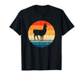 Alpaca Lovers 70S Sunset Silhouette T-Shirt - Aesthetic Graphic Men Women - T-Shirt, Sweatshirt, Hoodie