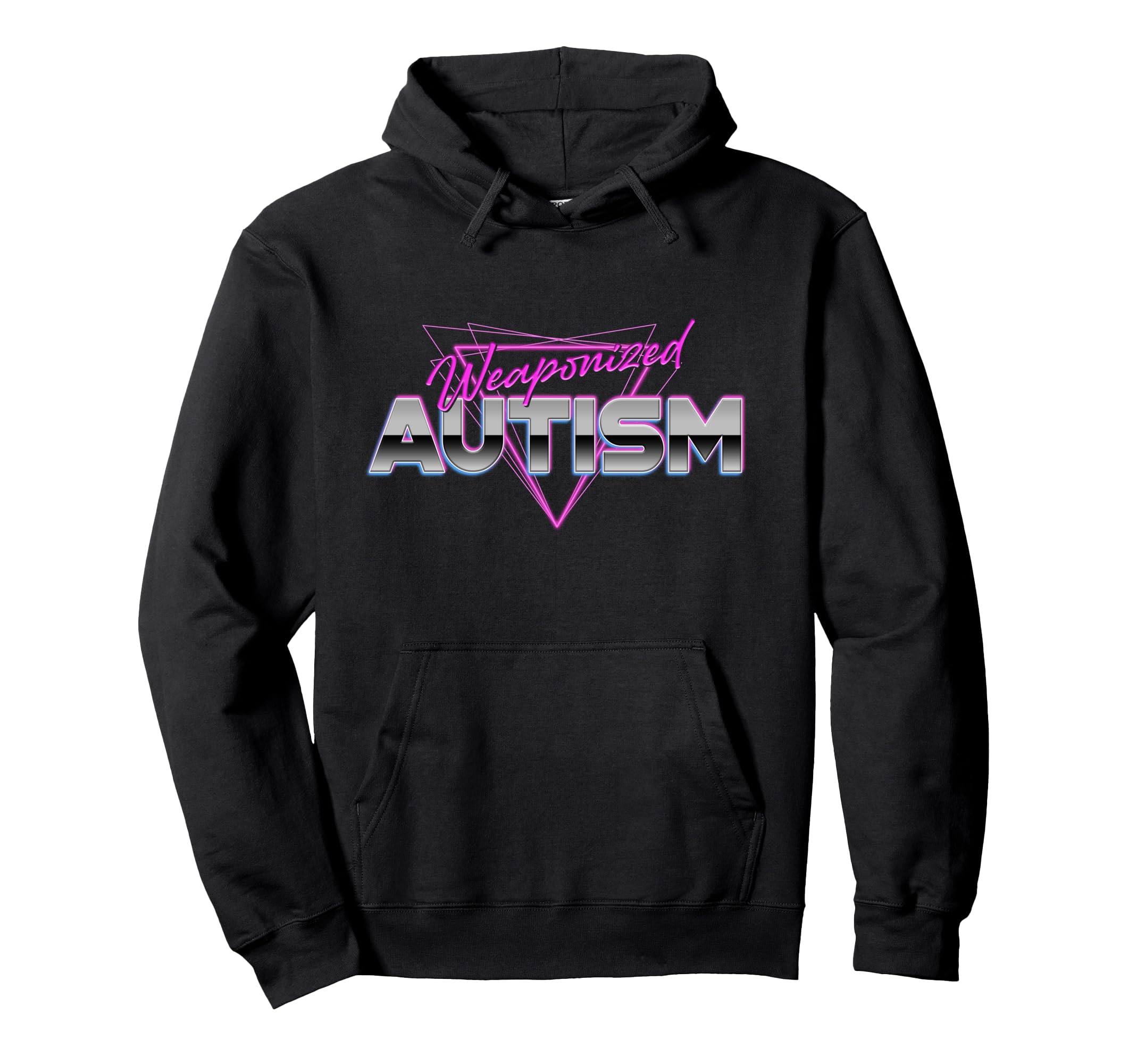 Autism Wave Typo Awareness Typography Hoodie - Graphic Print for Adults - T-Shirt, Sweatshirt, Hoodie