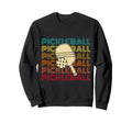 Pickleball Stripe Font Rainbow Sweatshirt - Aesthetic Graphic Unisex - T-Shirt, Sweatshirt, Hoodie