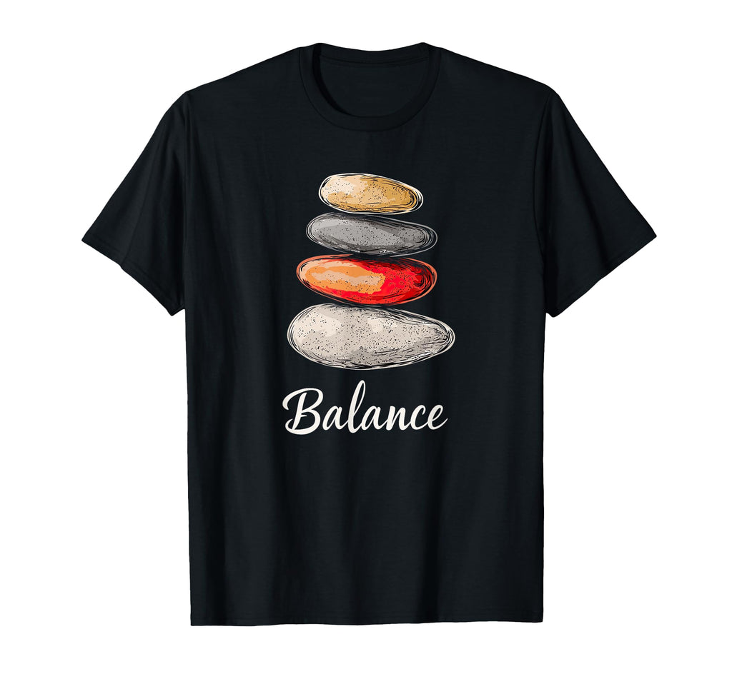 Zen Balancing Stones Art Mindfulness T-Shirt - Aesthetic Graphic Men Women - T-Shirt, Sweatshirt, Hoodie