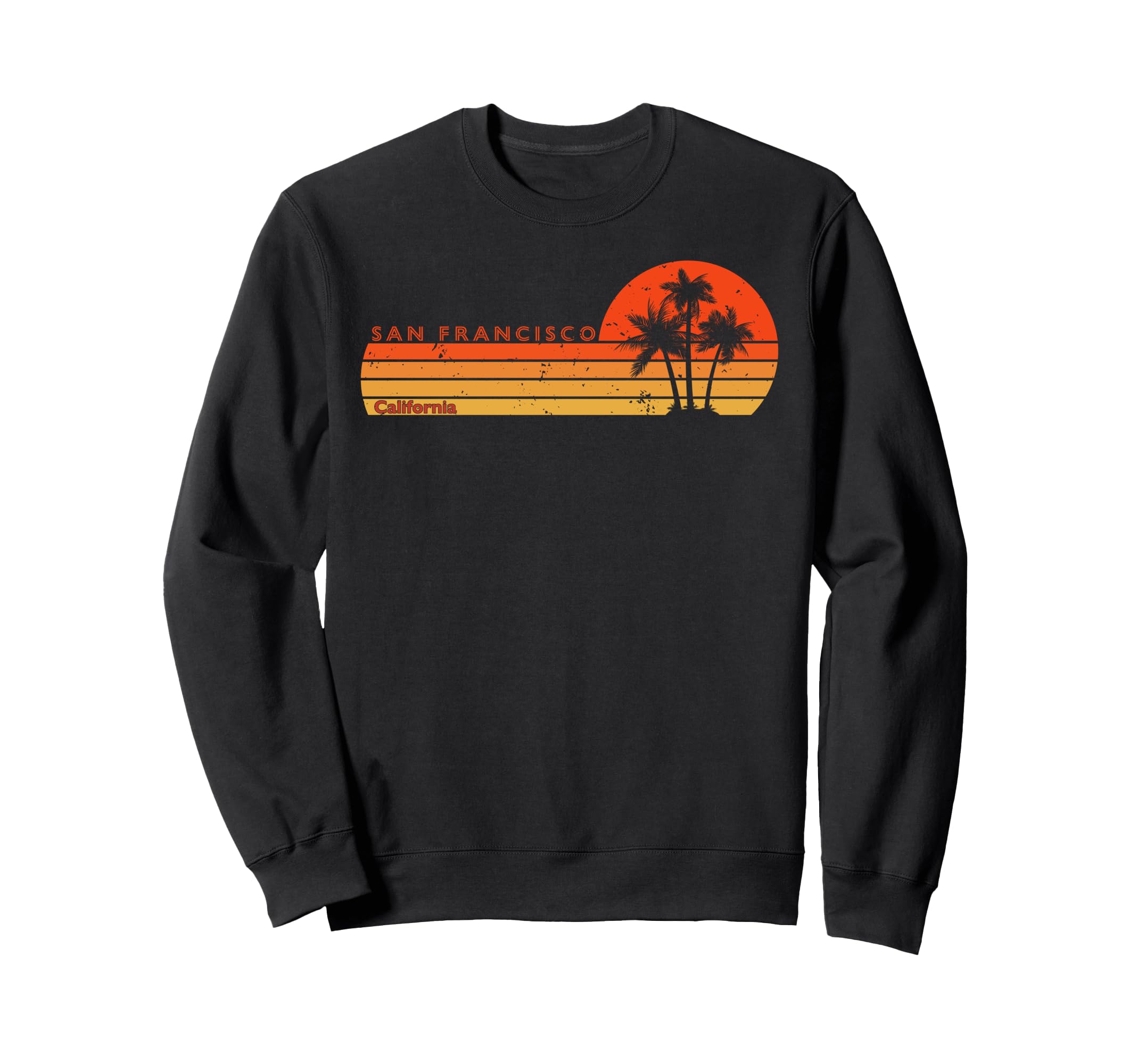 San Francisco California Sunset Sweatshirt - Novelty Apparel for Adults - T-Shirt, Sweatshirt, Hoodie