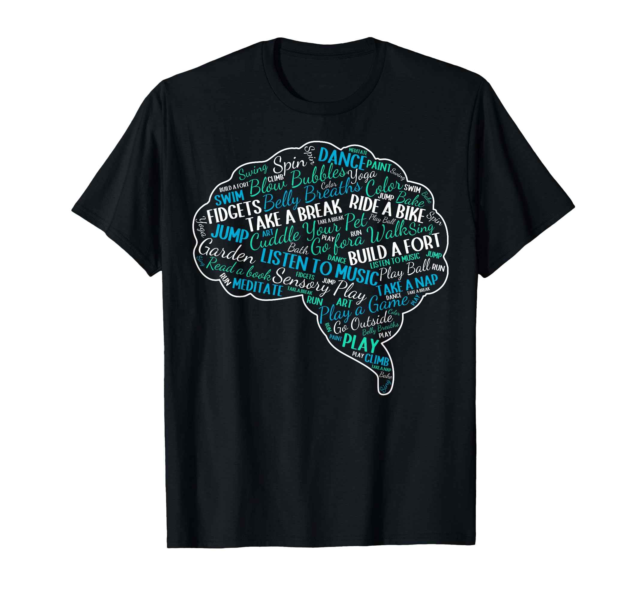 Coping Skills Brain Mental Health T-Shirt - Novelty Apparel Men Women - T-Shirt, Sweatshirt, Hoodie