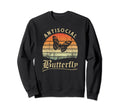 Antisocial Butterfly Grunge Sweatshirt - Fun Novelty Design Unisex - T-Shirt, Sweatshirt, Hoodie