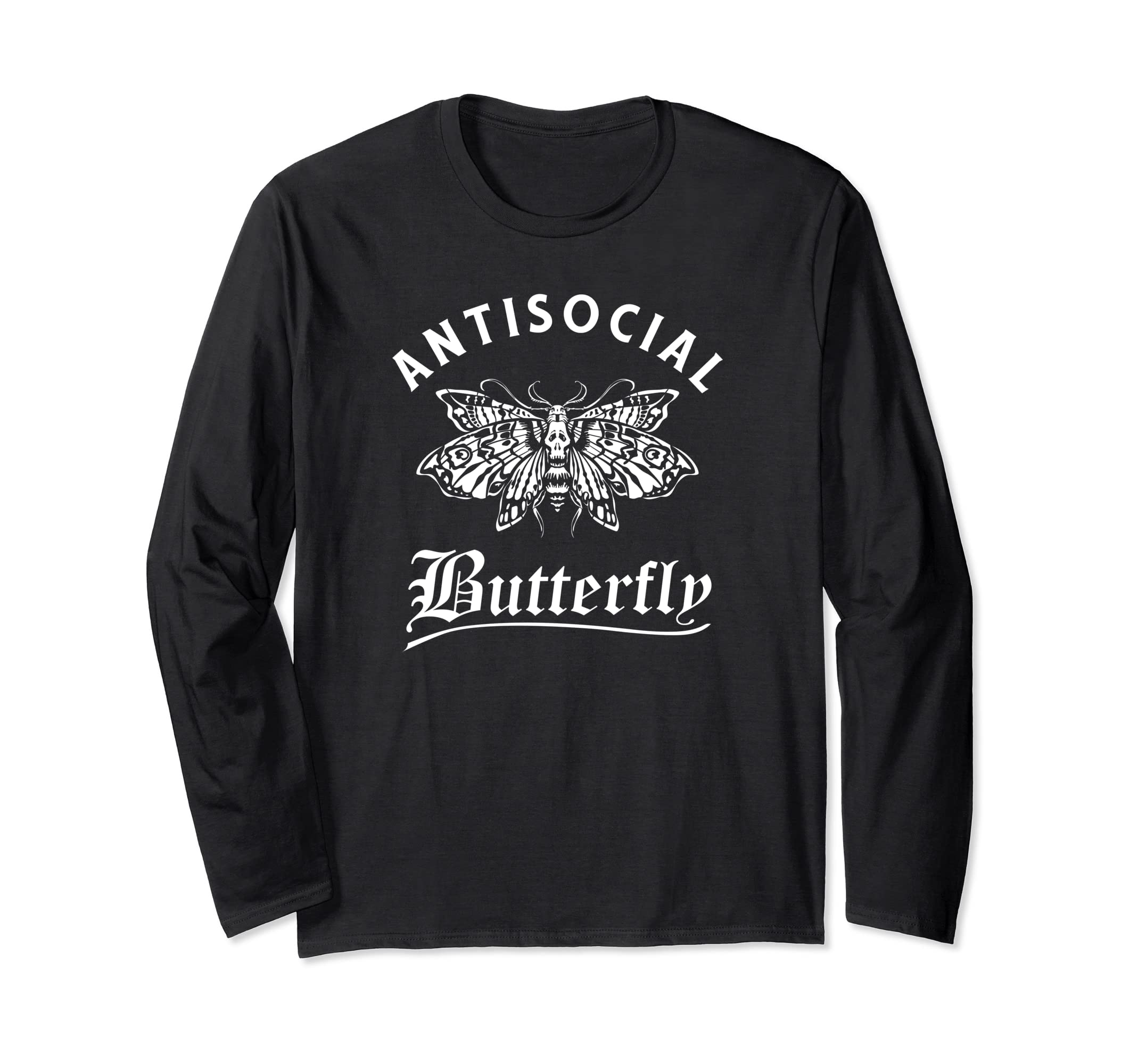Antisocial Butterfly Grunge Fairycore T-Shirt - Novelty Apparel for Adults - T-Shirt, Sweatshirt, Hoodie