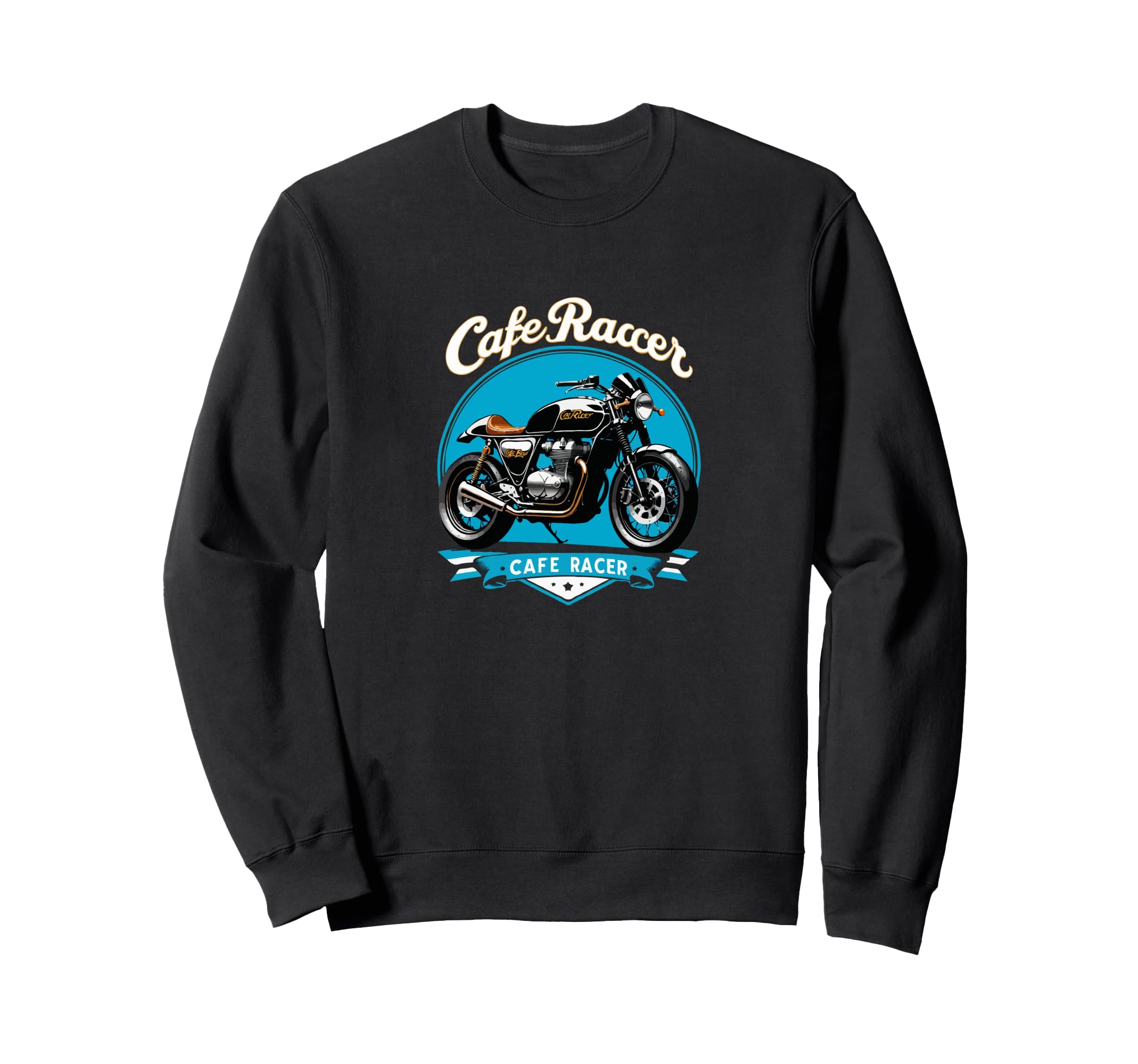 Cafe Racer Motorcycle Bike Club Sweatshirt - Minimalist Print for Adults - T-Shirt, Sweatshirt, Hoodie
