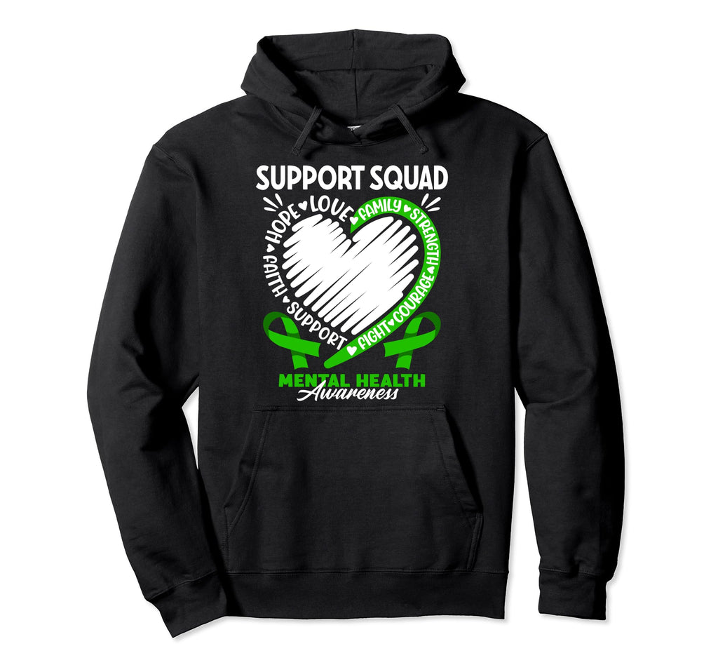 Support Awareness Squad I Depression Hoodie - Unique Graphic Men Women - T-Shirt, Sweatshirt, Hoodie
