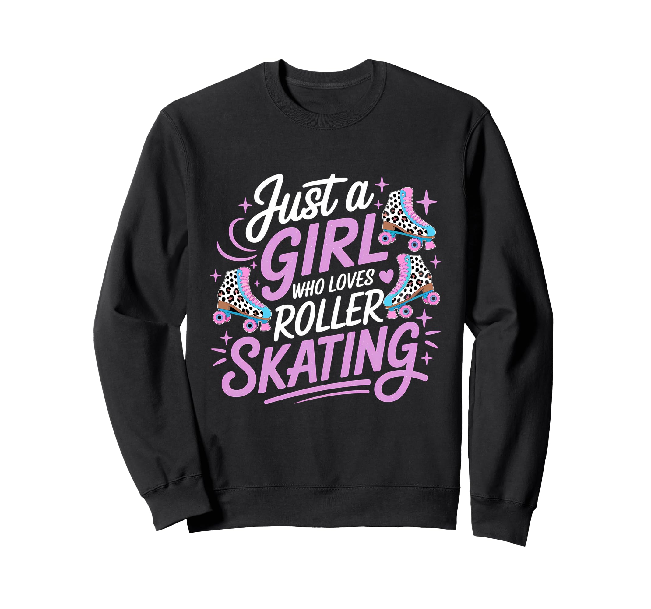 Just Who Loves Roller Skating 70S 90S Sweatshirt - Custom Art Print Unisex - T-Shirt, Sweatshirt, Hoodie
