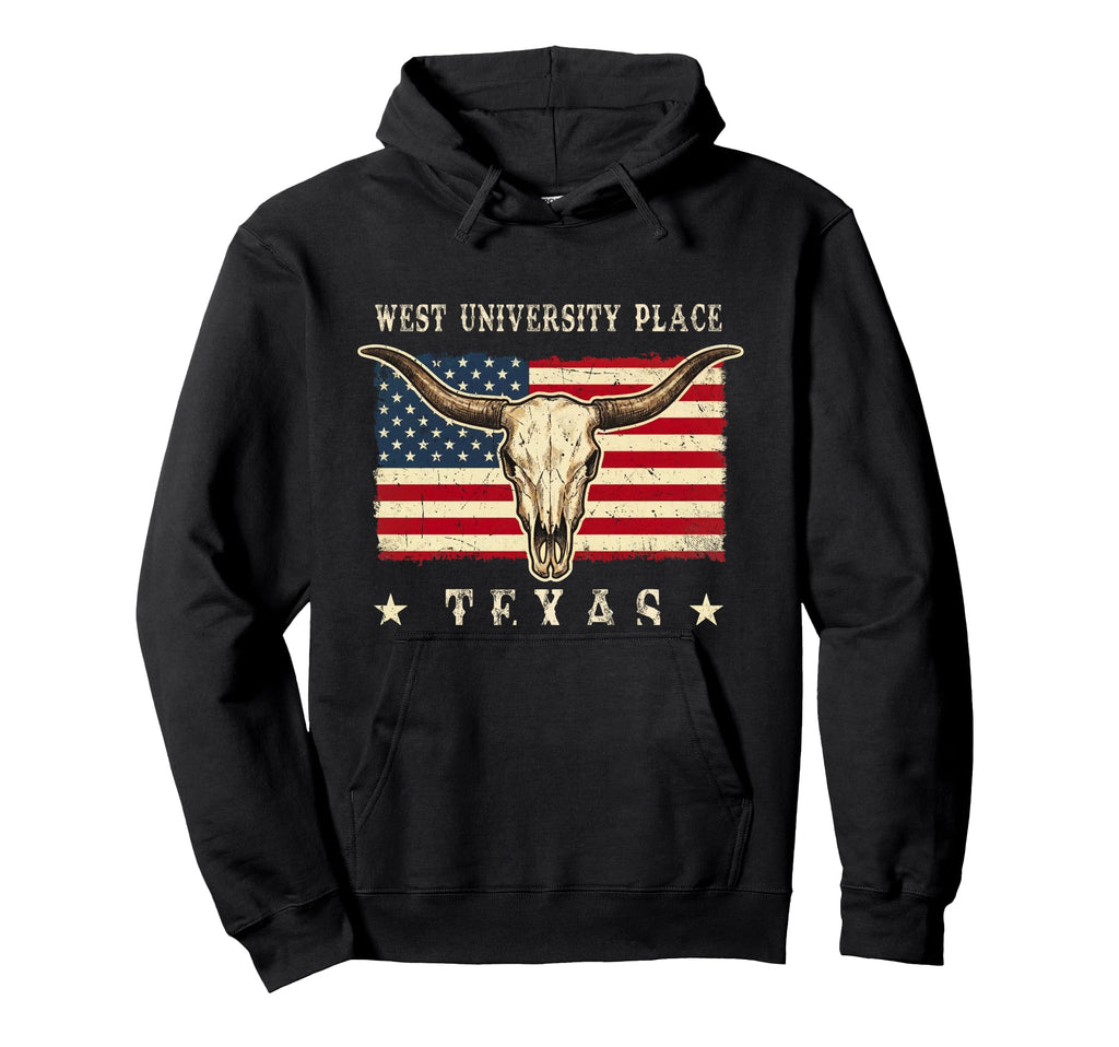 West University Place Texas Western Hoodie - Trendy Graphic Men Women - T-Shirt, Sweatshirt, Hoodie