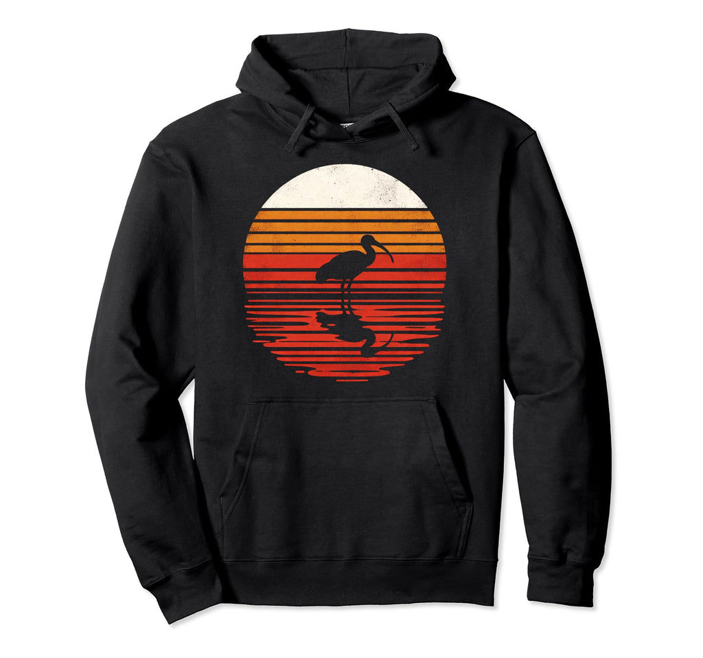 Ibis Bird Sunset Safari 70S Hoodie - Novelty Apparel Unisex - T-Shirt, Sweatshirt, Hoodie