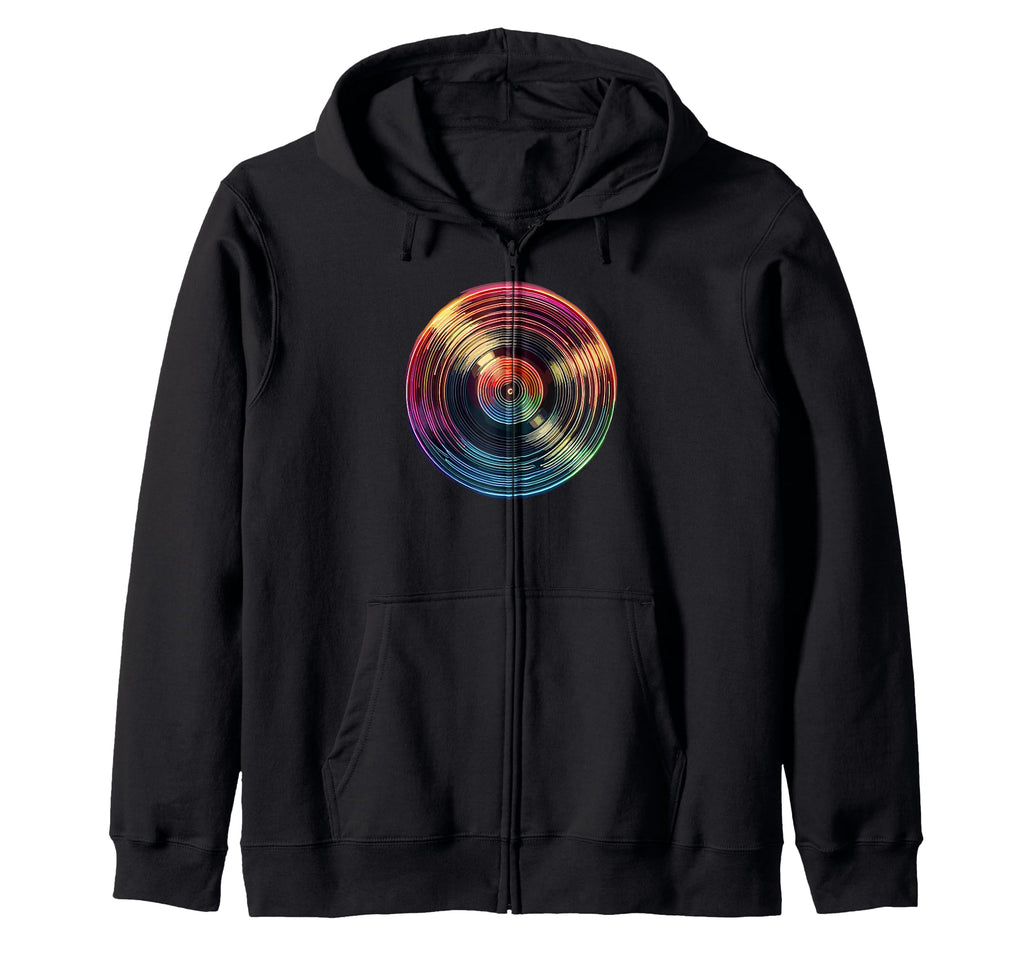 Music Vinyl Record Lover Gifts Hoodie - Minimalist Print Men Women - T-Shirt, Sweatshirt, Hoodie