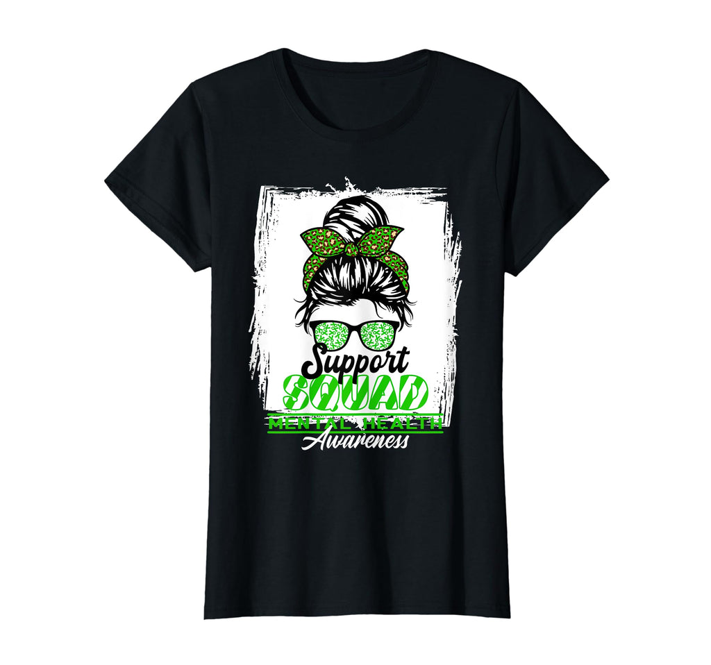 Womens Messy Bun Support Awareness T-Shirt - Streetwear Style Men Women - T-Shirt, Sweatshirt, Hoodie