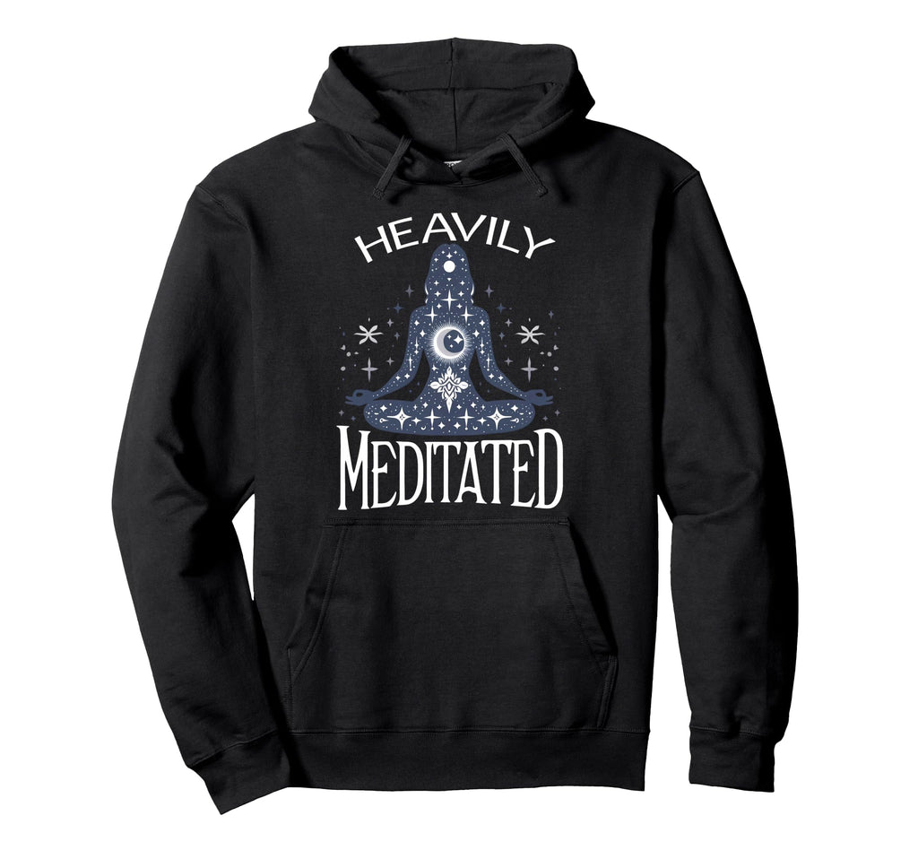 Meditation Heavily Meditated Womens Yoga Hoodie - Novelty Apparel Unisex - T-Shirt, Sweatshirt, Hoodie