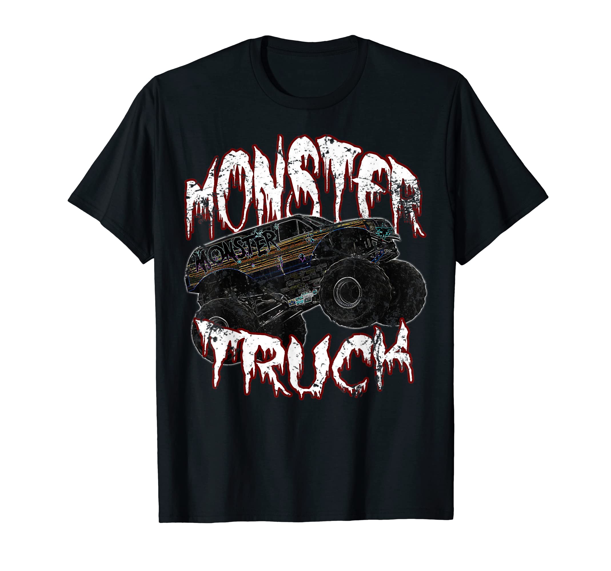 Monster Truck Show Jam Motorsport Stunts T-Shirt - Unique Graphic Unisex - T-Shirt, Sweatshirt, Hoodie