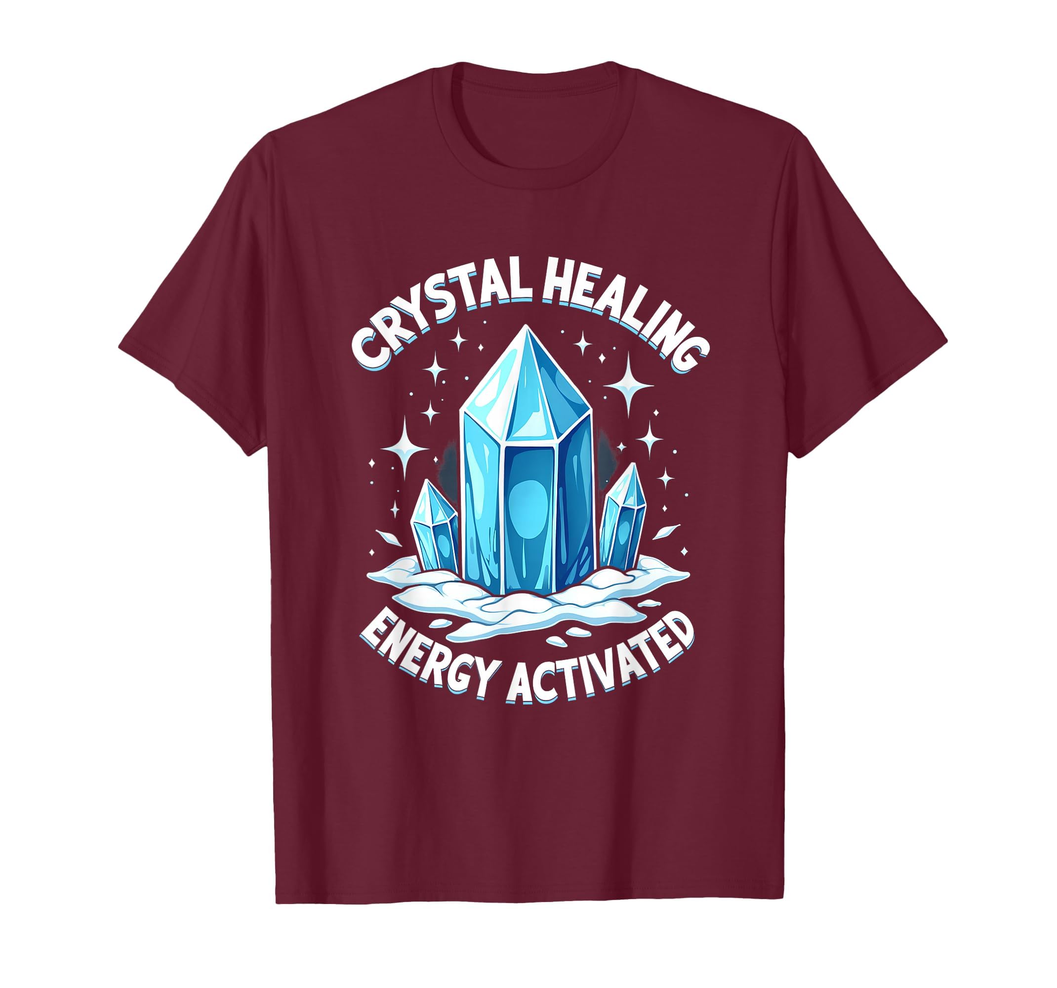 Crystal Healing Energy Activated T-Shirt - Minimalist Print for Adults - T-Shirt, Sweatshirt, Hoodie