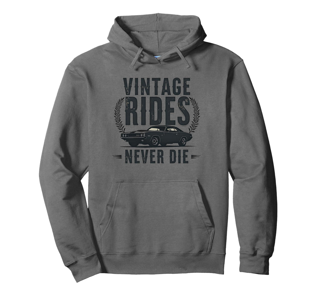 Rides Never Die Car Hoodie - Graphic Print Unisex - T-Shirt, Sweatshirt, Hoodie