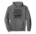 Rides Never Die Car Hoodie - Graphic Print Unisex - T-Shirt, Sweatshirt, Hoodie