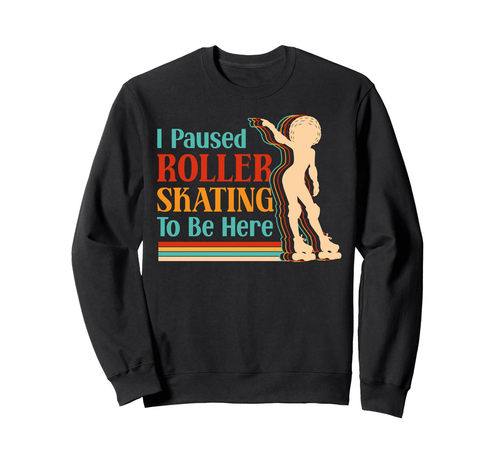 Roller Skating Skate 1970S Black Afro I Sweatshirt - Trendy Graphic Unisex - T-Shirt, Sweatshirt, Hoodie