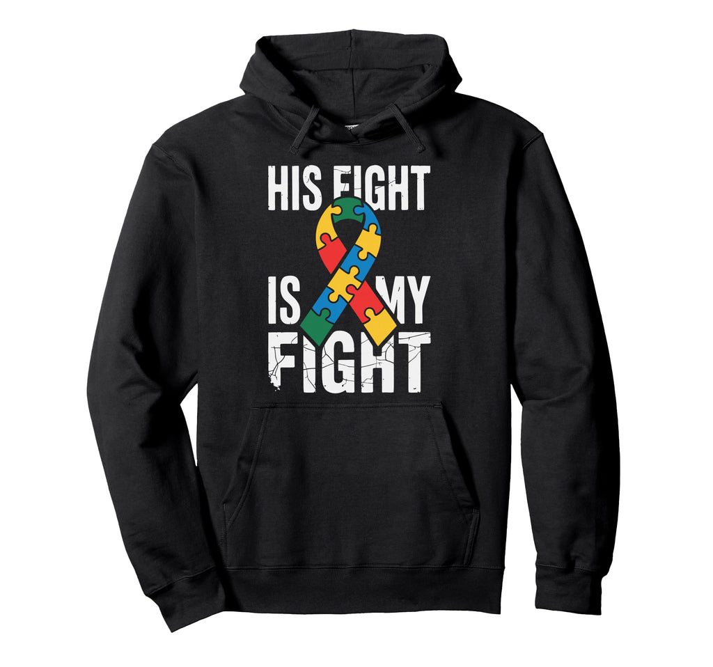 Autism Dad Autism Mom Autistic Son Hoodie - Graphic Print for Adults - T-Shirt, Sweatshirt, Hoodie