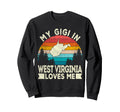 My Gigi West Virginia Loves Me Sweatshirt - Minimalist Print for Adults - T-Shirt, Sweatshirt, Hoodie