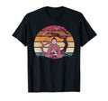 Meditating Zen Sunset Buddha Sakura T-Shirt - Unique Graphic for Adults - T-Shirt, Sweatshirt, Hoodie