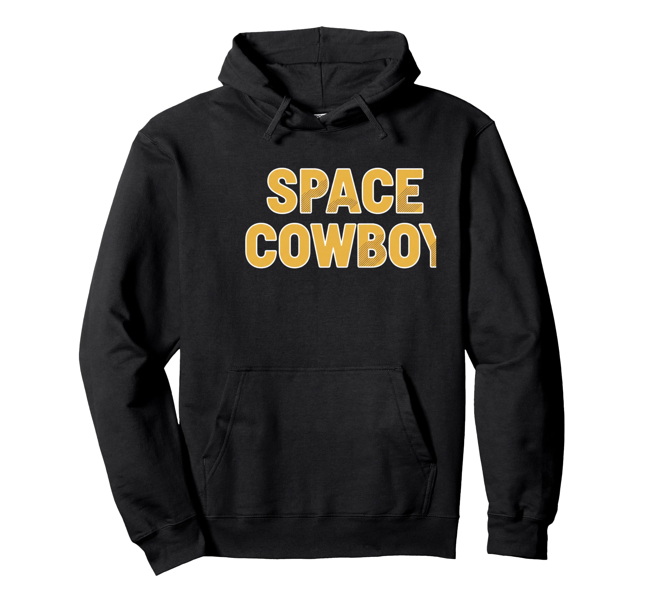 Space Cowboy Western Typography Hoodie - Novelty Apparel Men Women - T-Shirt, Sweatshirt, Hoodie