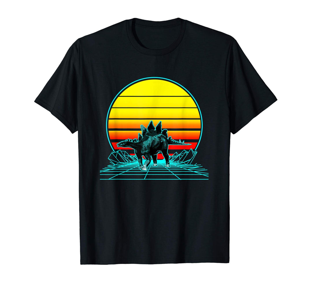 Sunset Stegosaurus T-Shirt - Aesthetic Graphic for Adults - T-Shirt, Sweatshirt, Hoodie