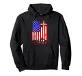 Motorcycle Usa Flag Christian Faith Hoodie - Unique Graphic for Adults - T-Shirt, Sweatshirt, Hoodie