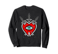 Heart X Dagger American Traditional Sweatshirt - Unique Graphic Unisex - T-Shirt, Sweatshirt, Hoodie