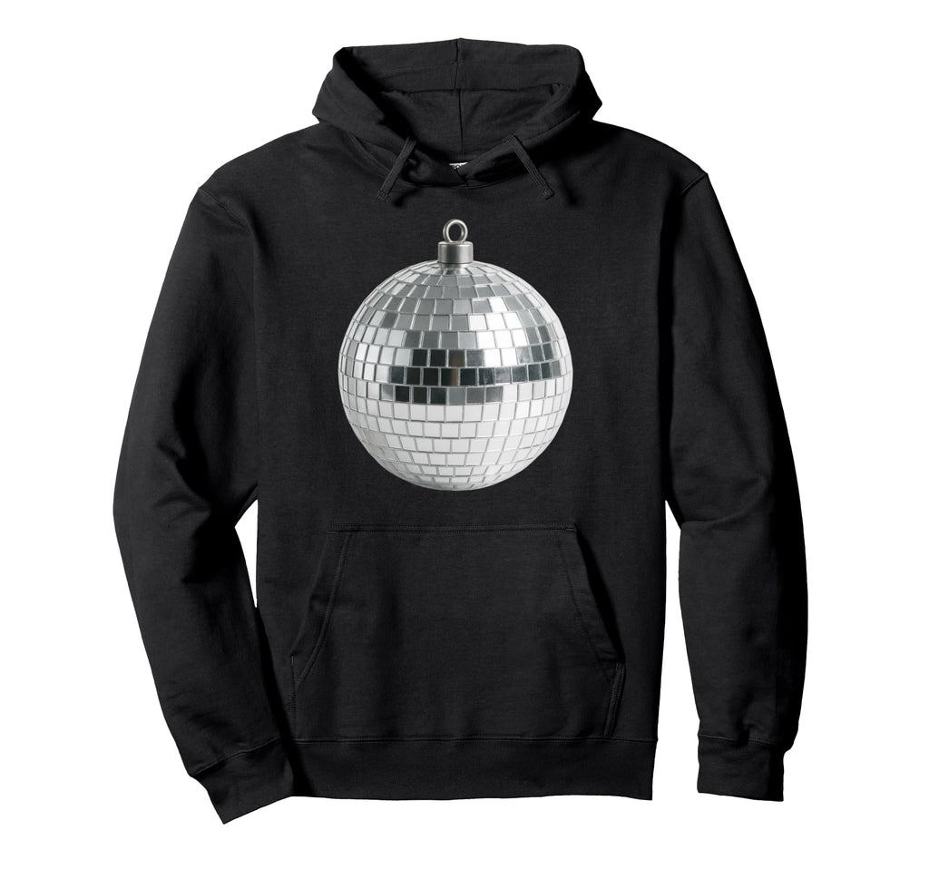Silver Disco Ball Minimal Dancecore Hoodie - Trendy Graphic Men Women - T-Shirt, Sweatshirt, Hoodie