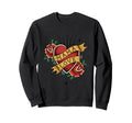 Mama Love Traditional Flash Tattoo Sweatshirt - Unique Graphic Unisex - T-Shirt, Sweatshirt, Hoodie
