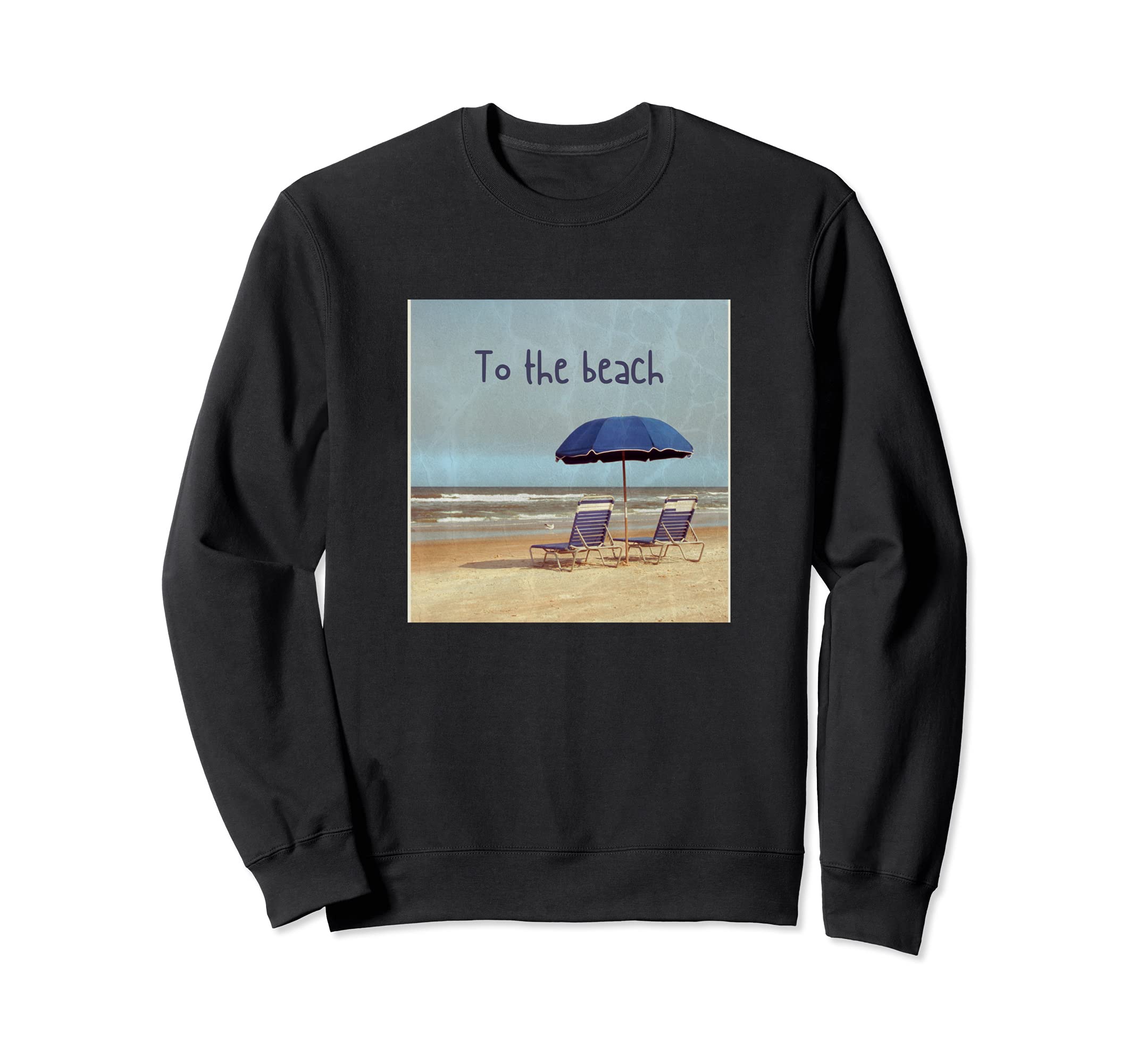 Photo Beach Theme Sweatshirt - Graphic Print for Adults - T-Shirt, Sweatshirt, Hoodie