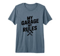 My Garage My Rules Funny Car T-Shirt - Custom Art Print for Adults - T-Shirt, Sweatshirt, Hoodie