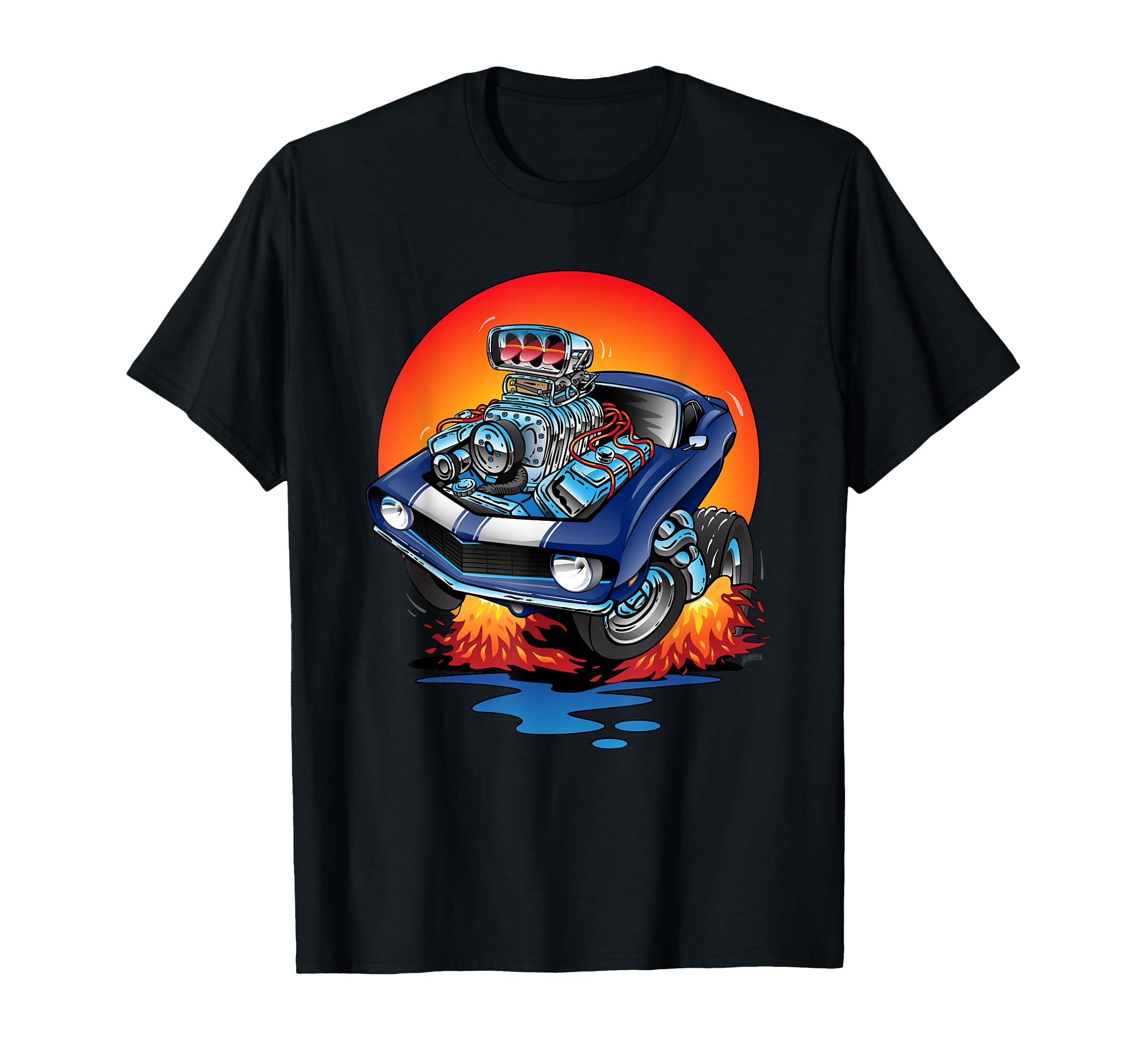 Awesome Sixties Muscle Car Funny T-Shirt - Custom Art Print for Adults - T-Shirt, Sweatshirt, Hoodie