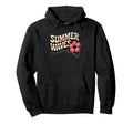 Summer Typography Summer Vibes Waves Hoodie - Minimalist Print for Adults - T-Shirt, Sweatshirt, Hoodie