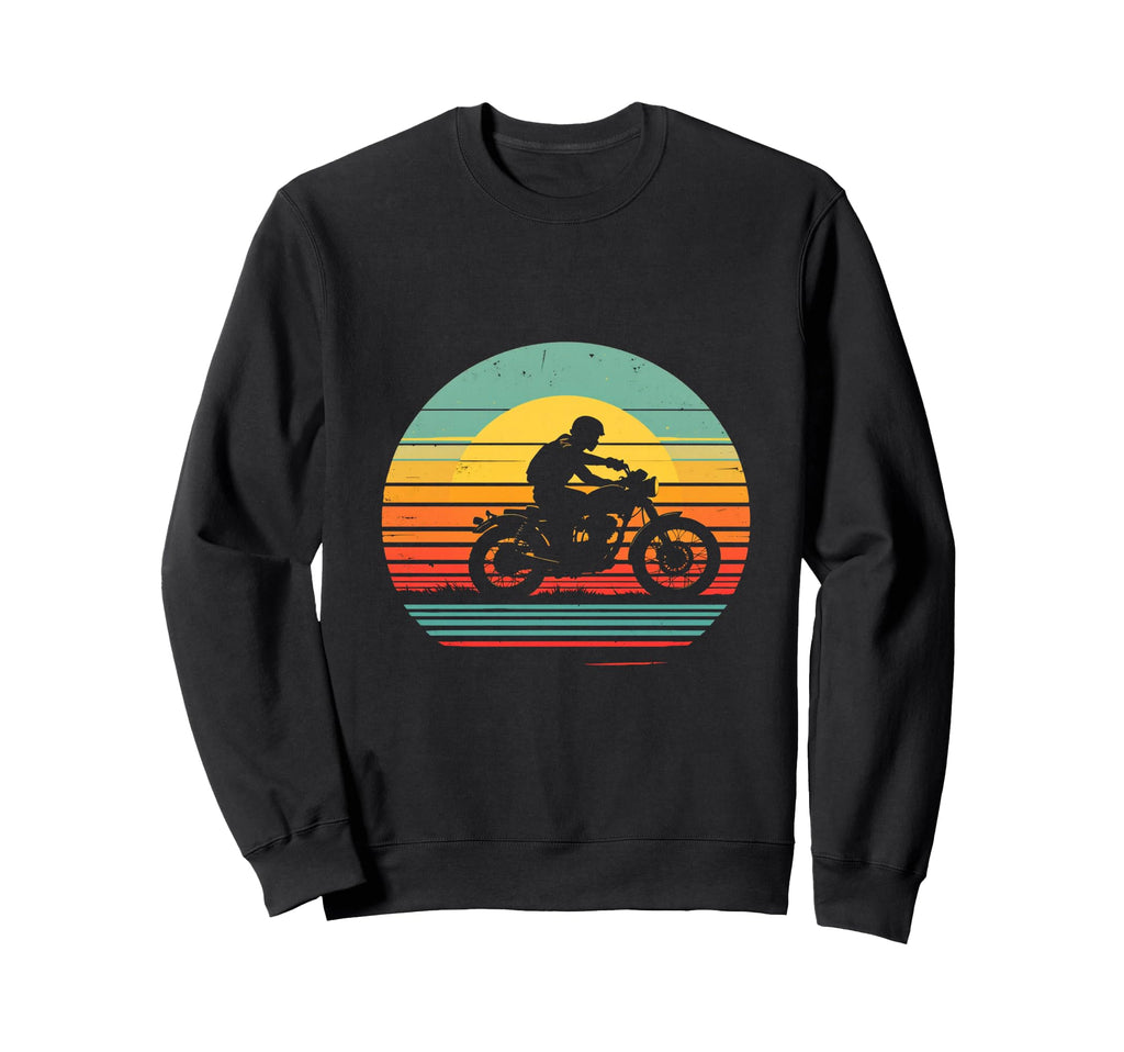 Motorcycle Silhouette Sweatshirt - Custom Art Print Unisex - T-Shirt, Sweatshirt, Hoodie