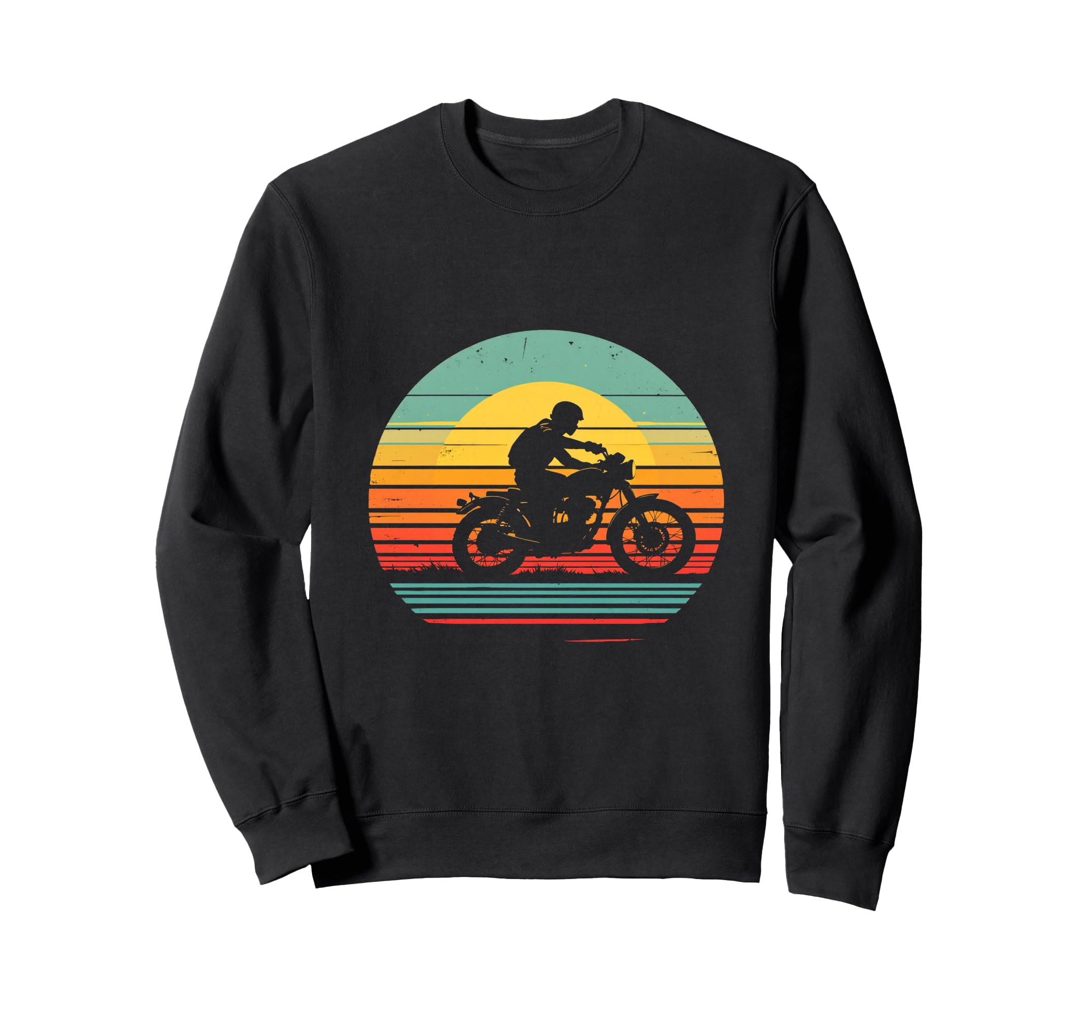 Motorcycle Silhouette Sweatshirt - Custom Art Print Unisex - T-Shirt, Sweatshirt, Hoodie
