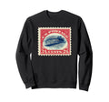 1900S Upside Down Jenny Postage Stamp Sweatshirt - Unique Graphic Unisex - T-Shirt, Sweatshirt, Hoodie