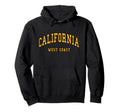 California West Coast Throwback Hoodie - Casual Everyday Wear Unisex - T-Shirt, Sweatshirt, Hoodie