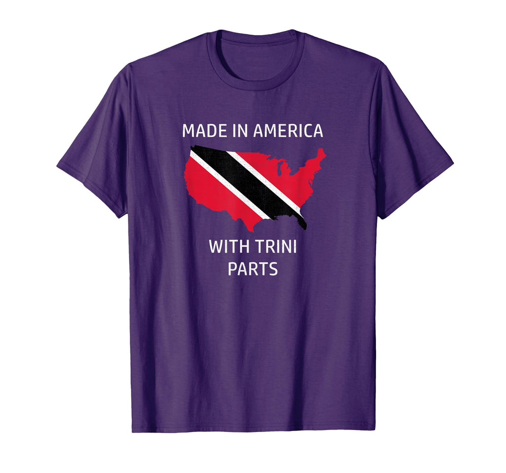 Made America Trini Parts Trinidad And T-Shirt - Novelty Apparel for Adults - T-Shirt, Sweatshirt, Hoodie