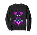 Synthwave Alien Cyberpunk 80S Sci Sweatshirt - Custom Art Print for Adults - T-Shirt, Sweatshirt, Hoodie
