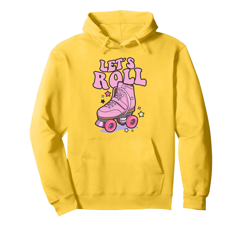 Let S Roll Roller Skating Skater Skate 70S Hoodie - Trendy Graphic Unisex - T-Shirt, Sweatshirt, Hoodie