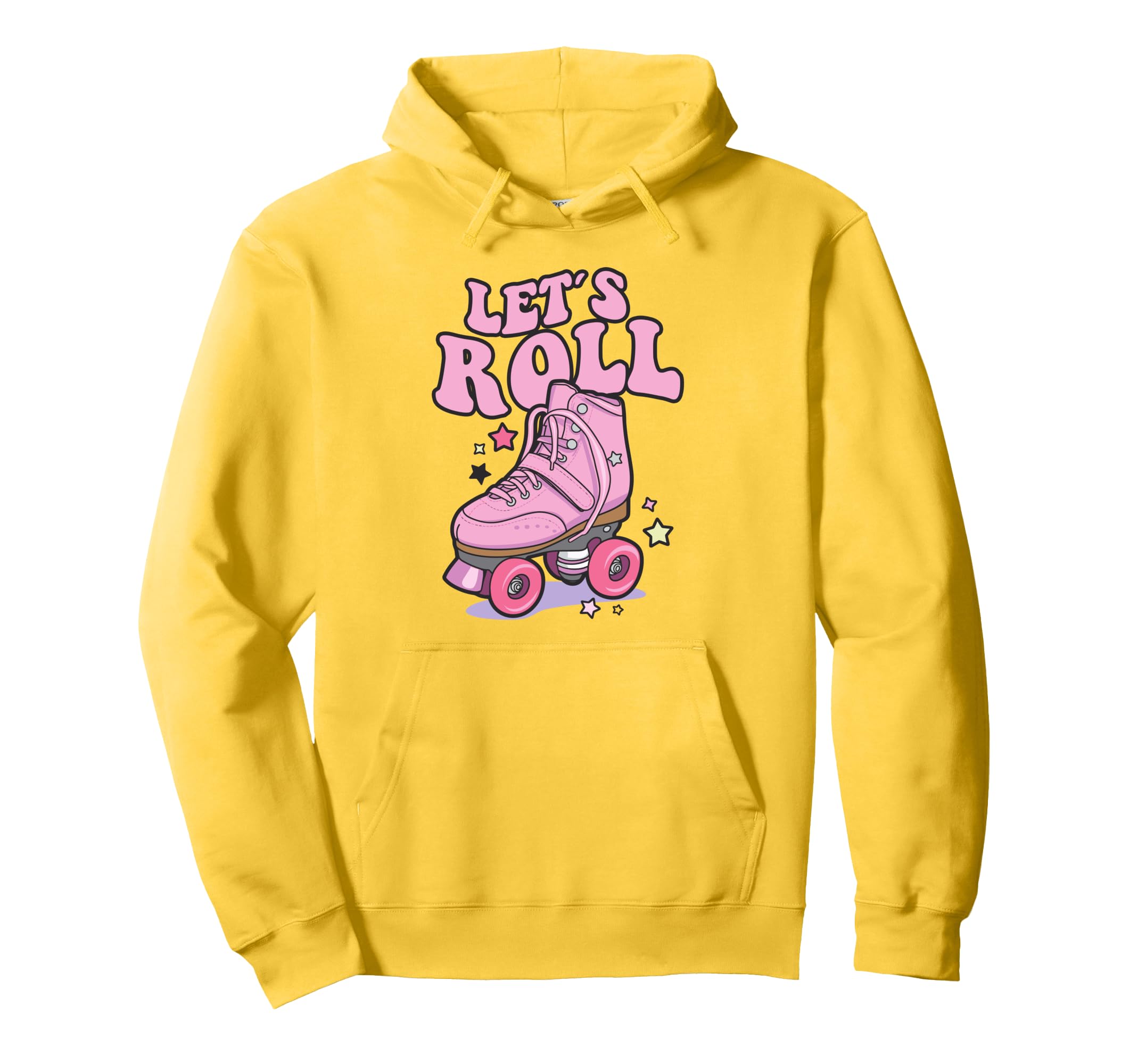Let S Roll Roller Skating Skater Skate 70S Hoodie - Trendy Graphic Unisex - T-Shirt, Sweatshirt, Hoodie